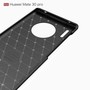 Huawei Mate 30 Pro TPU Case Carbon Fiber Optik Brushed Schutz H�lle Blau
