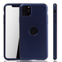 Handyh�lle Schutzh�lle f�r Apple iPhone 11 Pro Max Full Case Cover Displayschutz 360 Blau