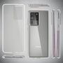 Samsung Galaxy S20 Ultra H�lle Case 360 Handy Schutz Tasche Cover Full TPU Etui Transparent
