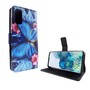 Samsung Galaxy S20 Tasche Handy H�lle Schutz-Cover Flip-Case mit Kartenfach Blauer Schmetterling