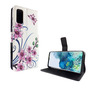 Samsung Galaxy S20 Tasche Handy H�lle Schutz-Cover Flip-Case mit Kartenfach Lotusblume