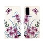 Samsung Galaxy S20 Tasche Handy H�lle Schutz-Cover Flip-Case mit Kartenfach Lotusblume