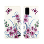 Samsung Galaxy S20 Plus Tasche Handy H�lle Schutz-Cover Flip-Case mit Kartenfach Lotusblume