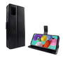 Samsung Galaxy A71 Handy H�lle Schutz-Tasche Cover Flip-Case Kartenfach Schwarz