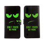 Samsung Galaxy A01 Tasche Handy H�lle Schutz-Cover Flip-Case mit Kartenfach Dont touch my phone