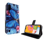 Samsung Galaxy A01 Tasche Handy H�lle Schutz-Cover Flip-Case mit Kartenfach Blauer Schmetterling