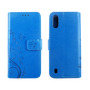 Samsung Galaxy A01 Handy Hlle Schutz-Tasche Cover Flip-Case Kartenfach Blau