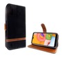 Samsung Galaxy A01 Handy H�lle Schutz-Tasche Case Cover Kartenfach Etuis Schwarz