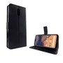 Nokia 2.3 Tasche Handy H�lle Schutz-Cover Flip-Case mit Kartenfach Schwarz