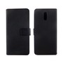 Nokia 2.3 Tasche Handy H�lle Schutz-Cover Flip-Case mit Kartenfach Schwarz
