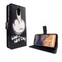 Nokia 2.3 Tasche Handy H�lle Schutz-Cover Flip-Case mit Kartenfach Have a nice day