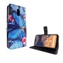 Nokia 2.3 Tasche Handy H�lle Schutz-Cover Flip-Case mit Kartenfach Blauer Schmetterling