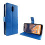 Nokia 2.3 Handy H�lle Schutz-Tasche Cover Flip-Case Kartenfach Blau