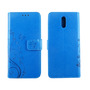 Nokia 2.3 Handy H�lle Schutz-Tasche Cover Flip-Case Kartenfach Blau