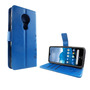 Nokia 6.2 Handy H�lle Schutz-Tasche Cover Flip-Case Kartenfach Blau