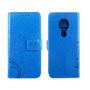 Nokia 6.2 Handy H�lle Schutz-Tasche Cover Flip-Case Kartenfach Blau