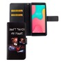 Wiko Y60 Tasche Handy H�lle Schutz-Cover Flip-Case mit Kartenfach Dont touch my phone