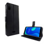 Wiko Y80 Tasche Handy H�lle Schutz-Cover Flip-Case mit Kartenfach Schwarz