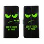 Xiaomi Mi 11 Tasche Handy H�lle Schutz-Cover Flip-Case mit Kartenfach Dont touch my phone