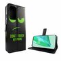 OnePlus 9 Tasche Handy H�lle Schutz-Cover Flip-Case mit Kartenfach Dont touch my phone