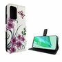 OnePlus 9 Tasche Handy H�lle Schutz-Cover Flip-Case mit Kartenfach Lotusblume