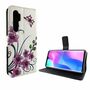 Xiaomi Mi Note 10 Lite Tasche Handy H�lle Schutz-Cover Flip-Case mit Kartenfach Lotusblume