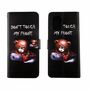 Xiaomi Mi 10 Lite 5G Tasche Handy H�lle Schutz-Cover Flip-Case mit Kartenfach Dont touch my phone