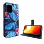 Xiaomi Mi 10 Lite 5G Tasche Handy H�lle Schutz-Cover Flip-Case mit Kartenfach Blauer Schmetterling