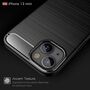Apple iPhone 13 mini TPU Case Carbon Fiber Optik Brushed Schutz H�lle Grau