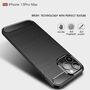 Apple iPhone 13 Pro Max TPU Case Carbon Fiber Optik Brushed Schutz H�lle Schwarz