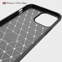 Apple iPhone 13 Pro Max TPU Case Carbon Fiber Optik Brushed Schutz H�lle Blau