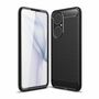 Huawei P50 TPU Case Carbon Fiber Optik Brushed Schutz H�lle Grau