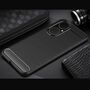 Huawei P50 TPU Case Carbon Fiber Optik Brushed Schutz H�lle Grau