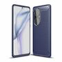  Handyh�lle Schutzh�lle Huawei P50 Pro Case Cover Carbon Bumper Blau