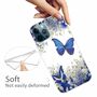 Handyh�lle f�r Apple iPhone 13 Pro Schutzcase Cover Schmetterling Transparent