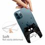 Handyh�lle f�r Apple iPhone 13 Pro Max Schutzcase Cover Katze Transparent