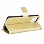 Cubot C30 Tasche Handy H�lle Schutz-Cover Flip-Case mit Kartenfach Gold