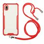 Handykette f�r Samsung Galaxy A01 Core H�lle Cover mit Band zum umh�ngen Kordel Rot