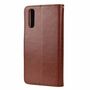 Sony Xperia 10 III Tasche Handy H�lle Schutz-Cover Flip-Case mit Kartenfach Braun