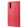 Sony Xperia 10 III Tasche Handy H�lle Schutz-Cover Flip-Case mit Kartenfach Rot