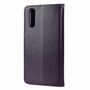Sony Xperia 10 III Tasche Case Handy H�lle Schutz-Cover Flip-Case mit Kartenfach Violett