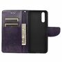 Sony Xperia 10 III Tasche Case Handy H�lle Schutz-Cover Flip-Case mit Kartenfach Violett
