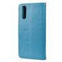 Sony Xperia 10 III Tasche Handy H�lle Schutz-Cover Flip-Case mit Kartenfach Blau