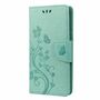 Sony Xperia 10 III Tasche Handy H�lle Schutz-Cover Flip-Case mit Kartenfach Gr�n
