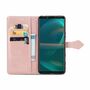 Sony Xperia 5 III Tasche Handy H�lle Schutz-Cover Flip-Case mit Kartenfach Rosa