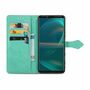 Sony Xperia 5 III Tasche Handy H�lle Schutz-Cover Flip-Case mit Kartenfach Gr�n