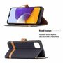 Samsung Galaxy A22 5G Tasche Handy H�lle Schutz-Cover Flip-Case mit Kartenfach Schwarz