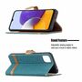 Samsung Galaxy A22 5G Tasche Handy H�lle Schutz-Cover Flip-Case mit Kartenfach Gr�n