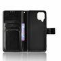 Samsung Galaxy A22 4G Tasche Handy H�lle Schutz-Cover Flip-Case mit Kartenfach Schwarz