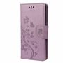 Sony Xperia 10 III Tasche Handy H�lle Schutz-Cover Flip-Case mit Kartenfach Violett